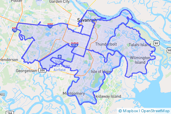 Service Area Map