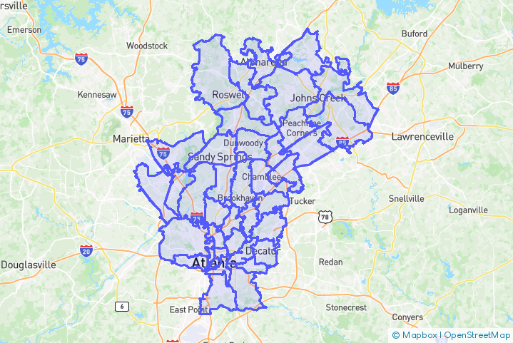Service Area Map