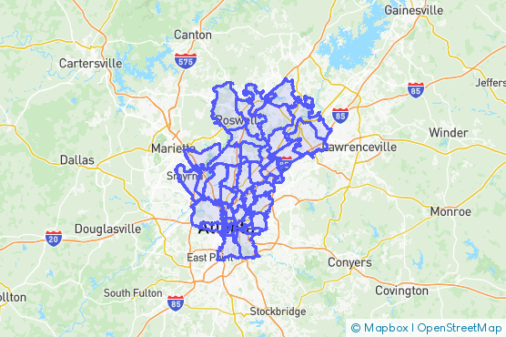 Service Area Map