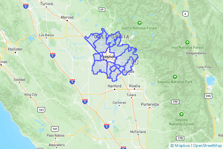 Service Area Map