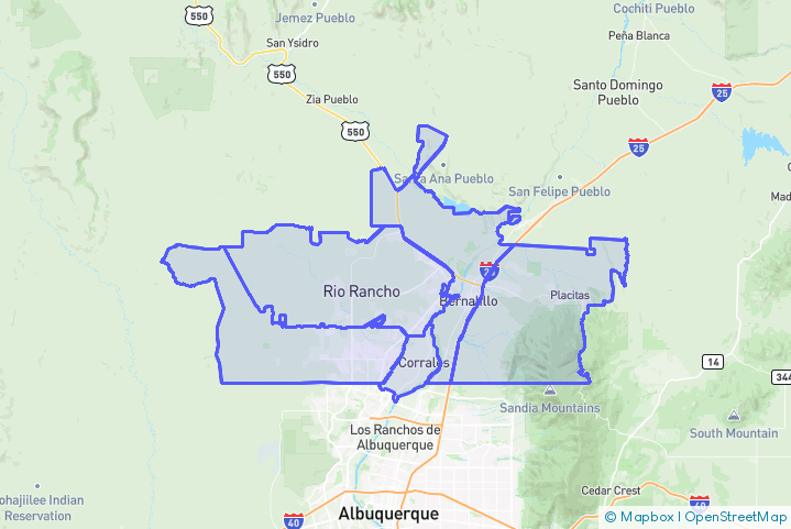 Service Area Map