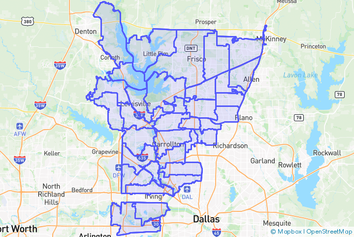 Service Area Map