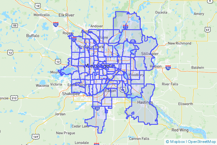 Service Area Map