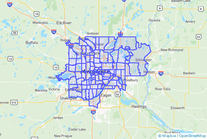 Service Area Map