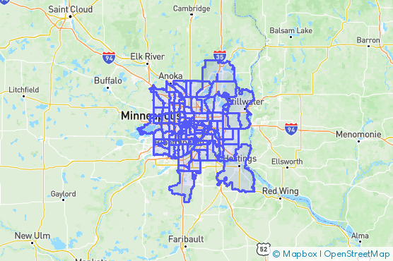 Service Area Map