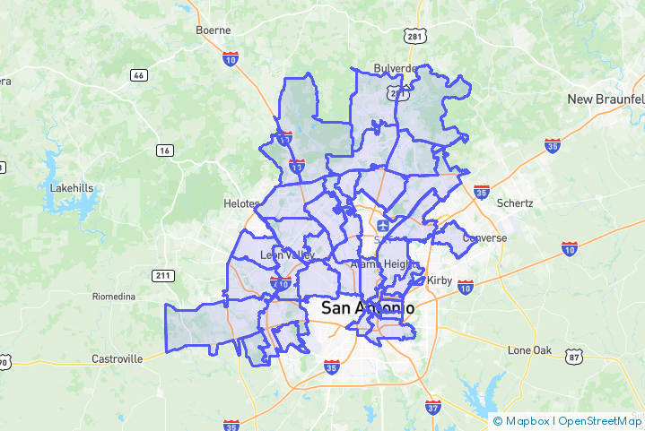 Service Area Map
