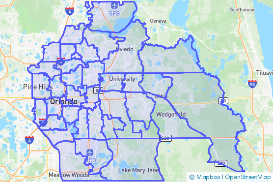 Service Area Map