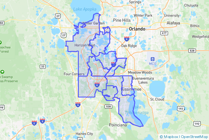 Service Area Map
