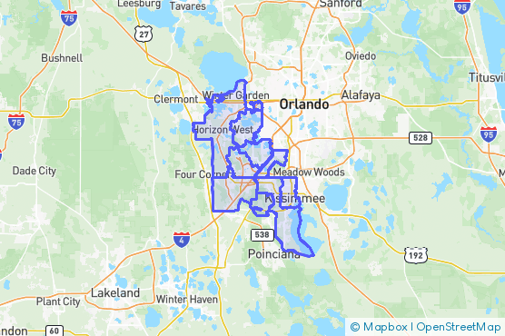 Service Area Map