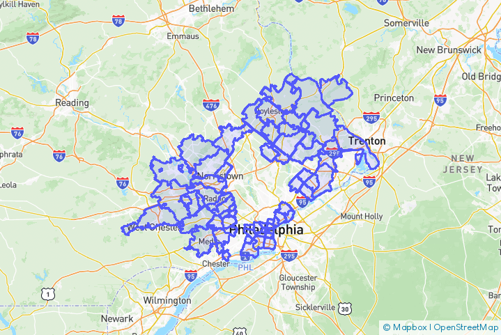 Service Area Map