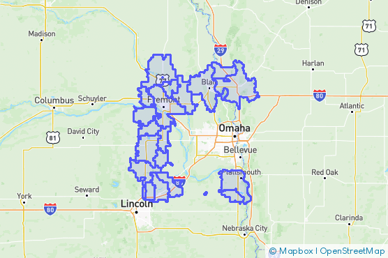 Service Area Map