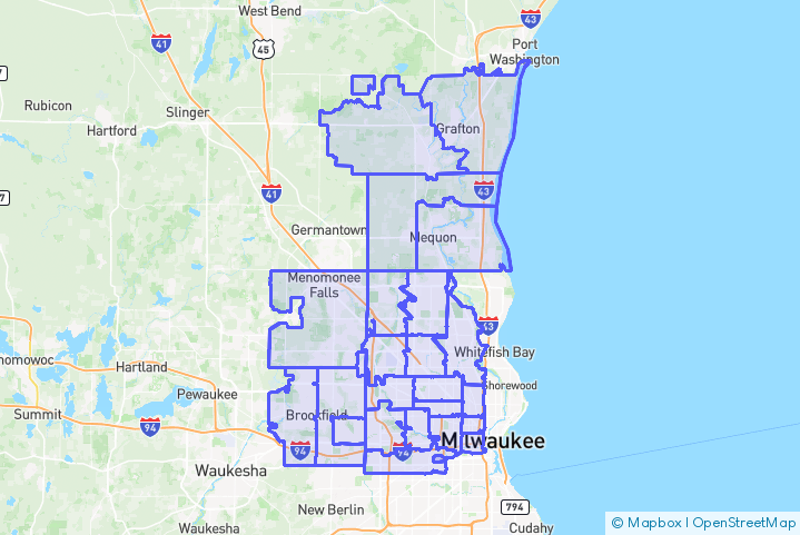 Service Area Map