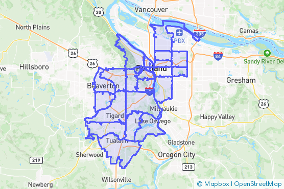 Service Area Map