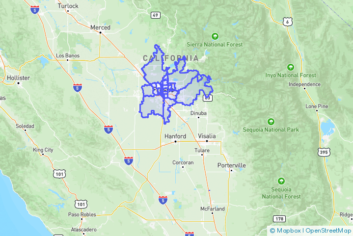 Service Area Map