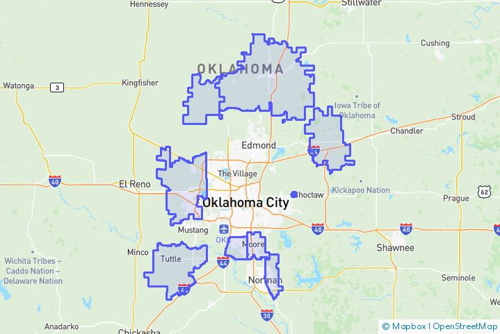 Service Area Map