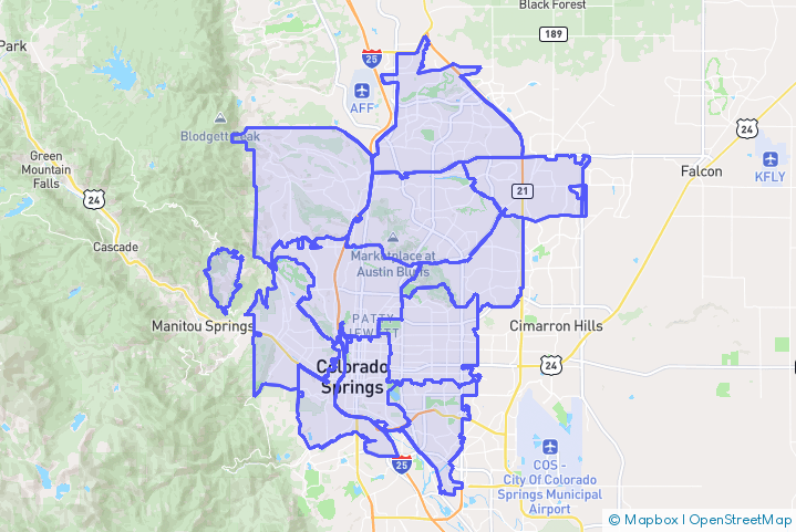 Service Area Map
