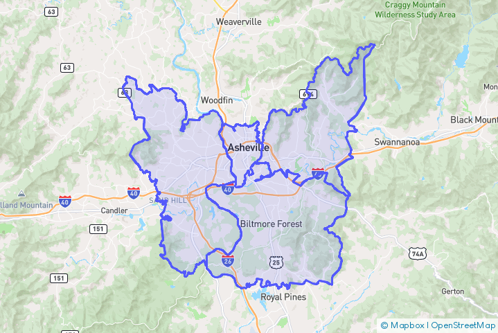 Service Area Map