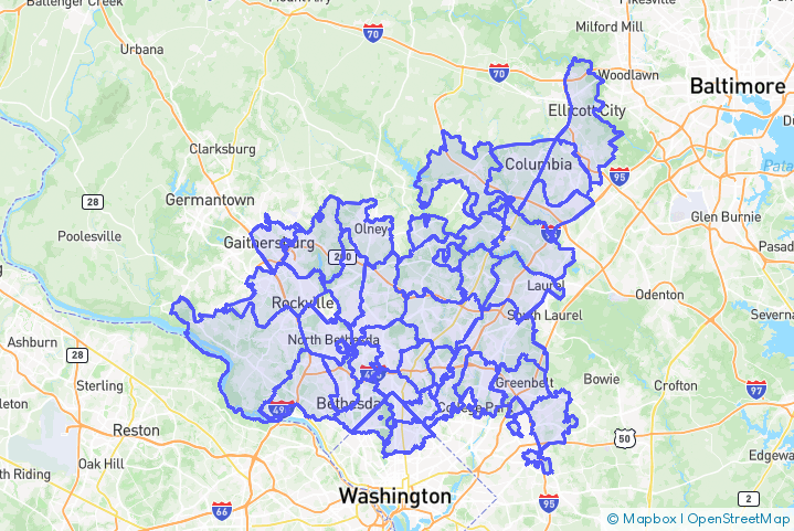 Service Area Map