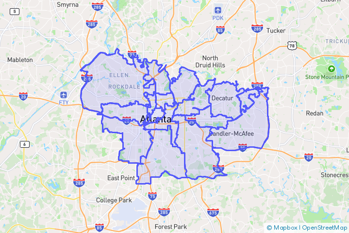 Service Area Map