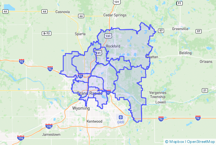 Service Area Map