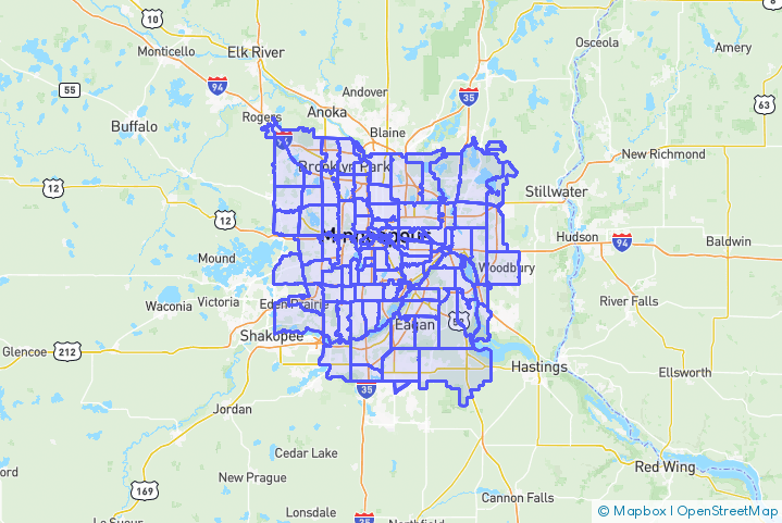 Service Area Map