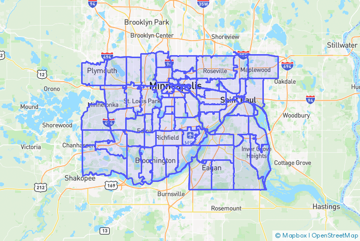 Service Area Map
