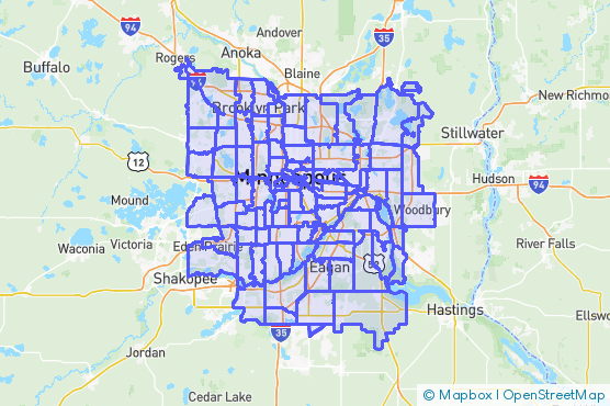 Service Area Map