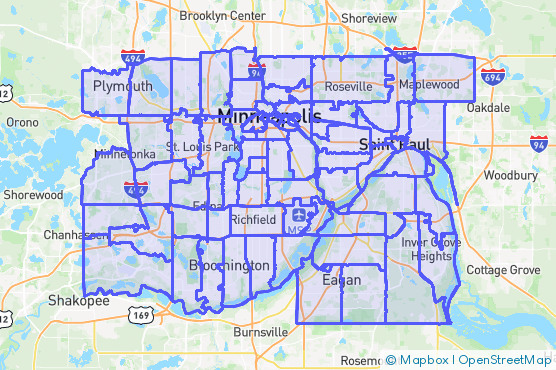 Service Area Map