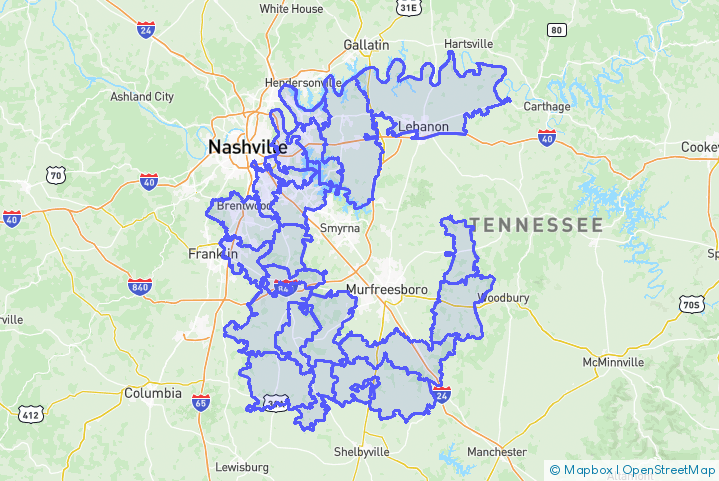 Service Area Map