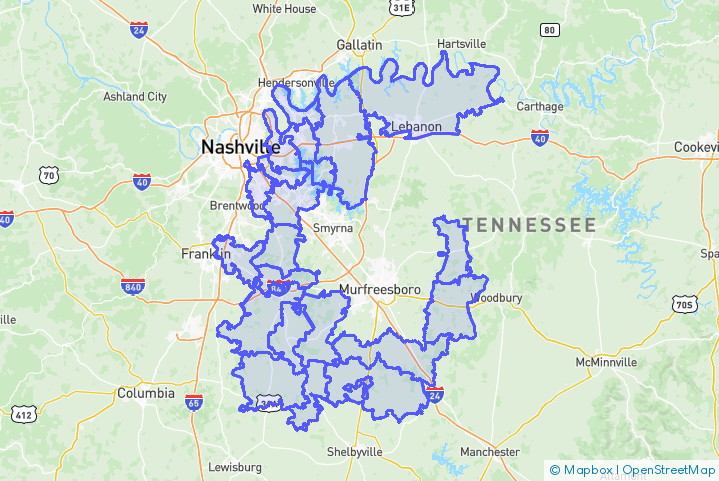 Service Area Map