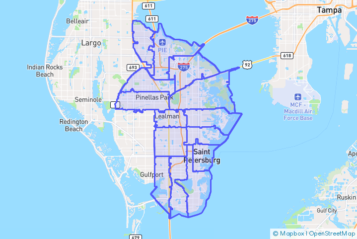 Service Area Map
