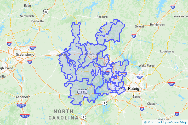 Service Area Map