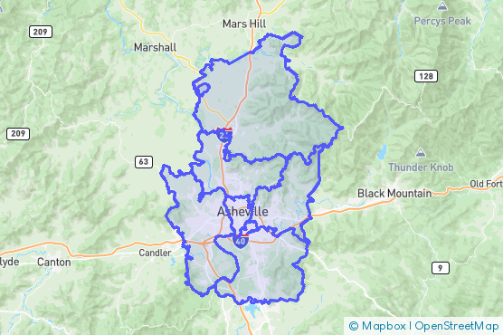 Service Area Map