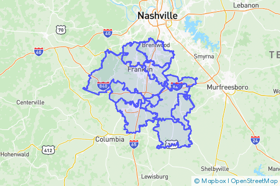 Service Area Map