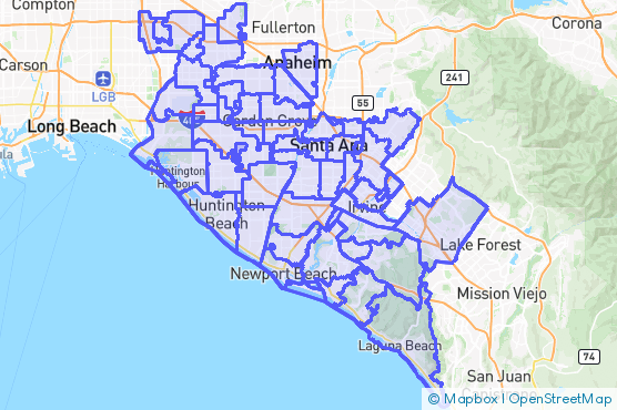 Service Area Map