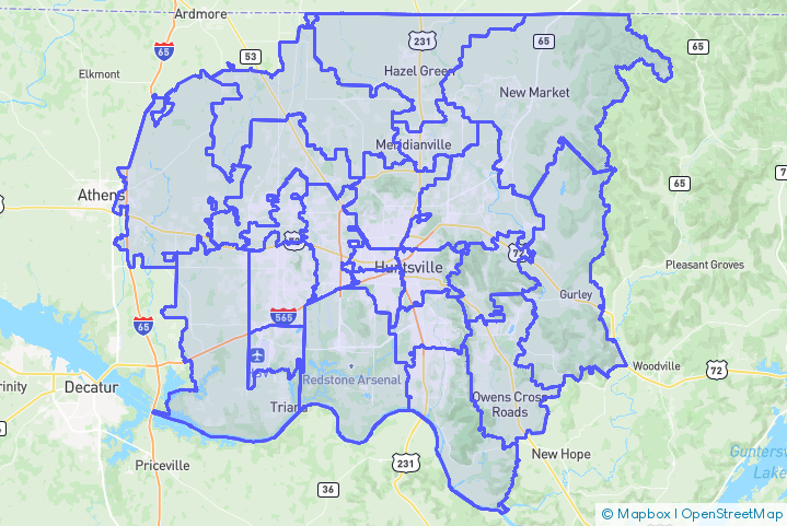 Service Area Map