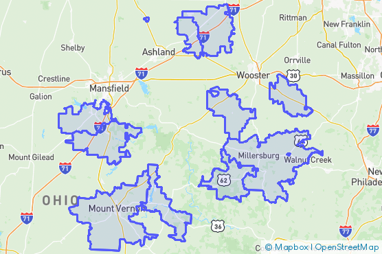 Service Area Map