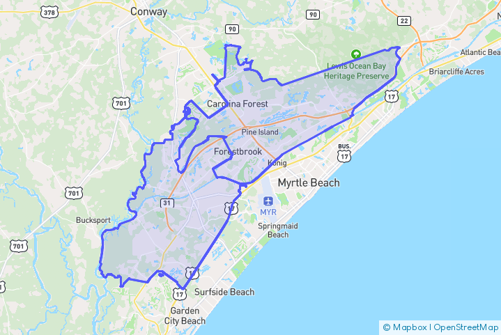 Service Area Map