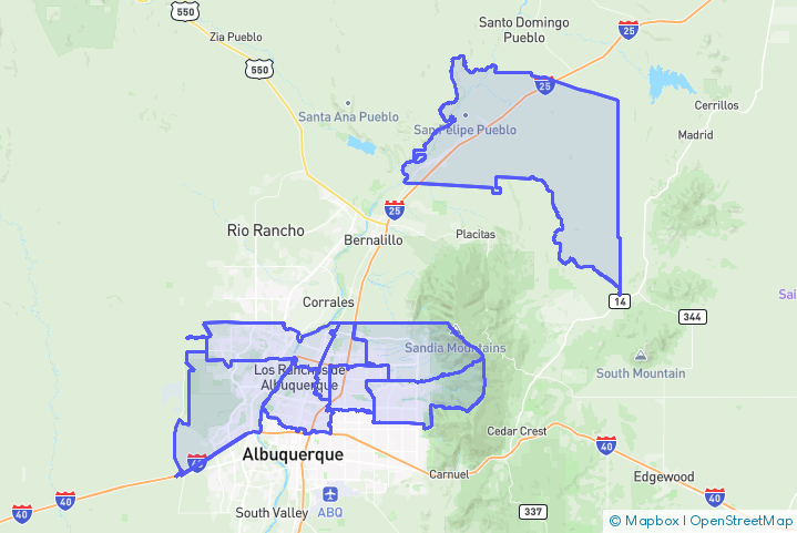 Service Area Map