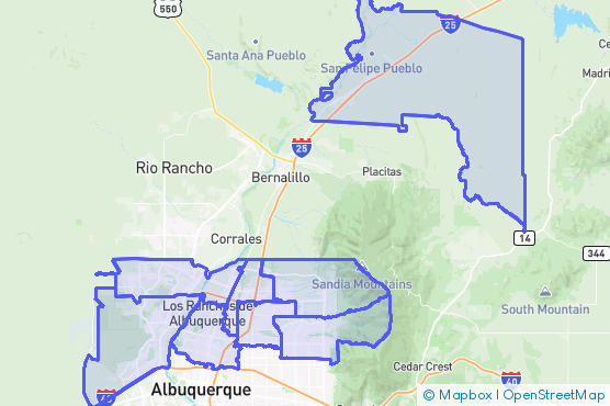 Service Area Map