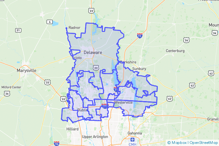 Service Area Map