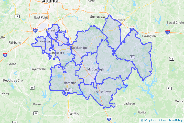 Service Area Map