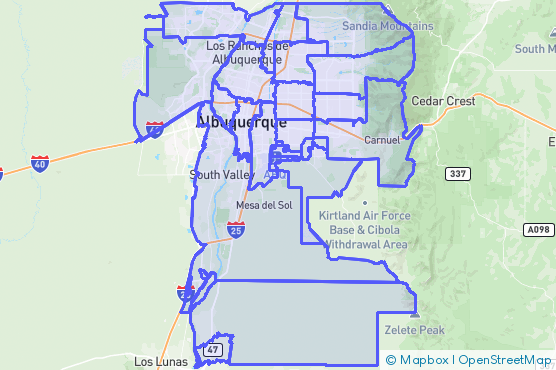 Service Area Map