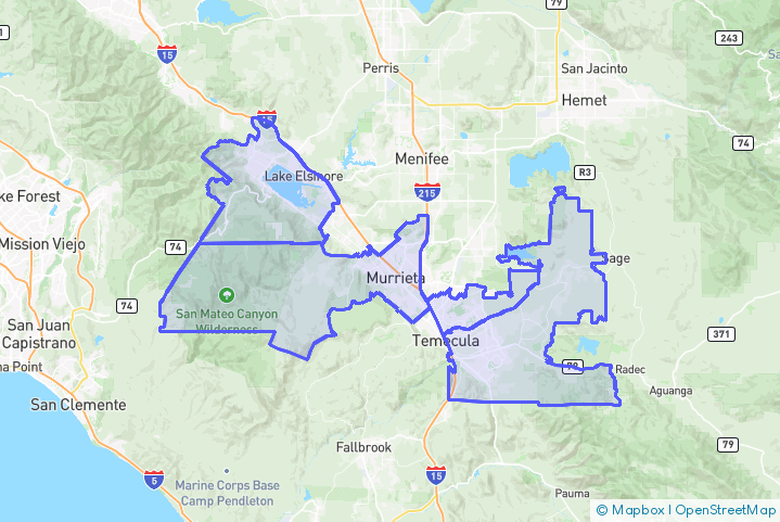 Service Area Map