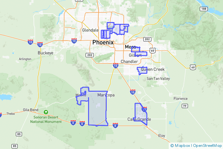 Service Area Map