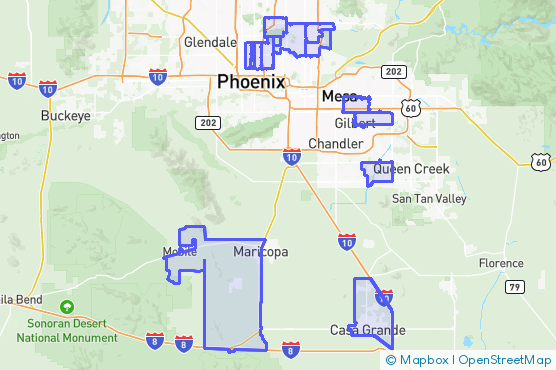 Service Area Map
