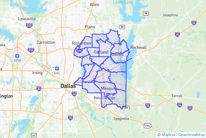 Service Area Map