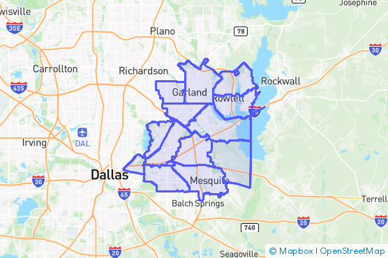 Service Area Map