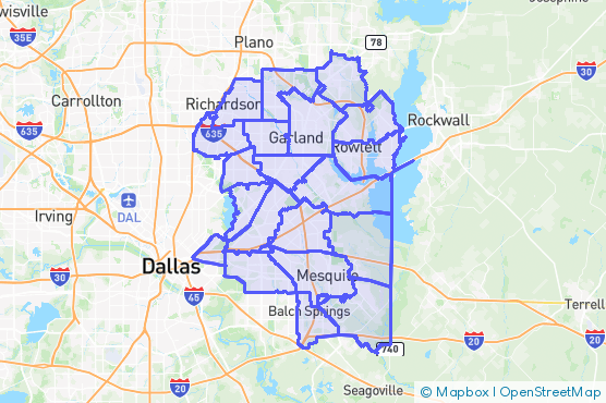 Service Area Map