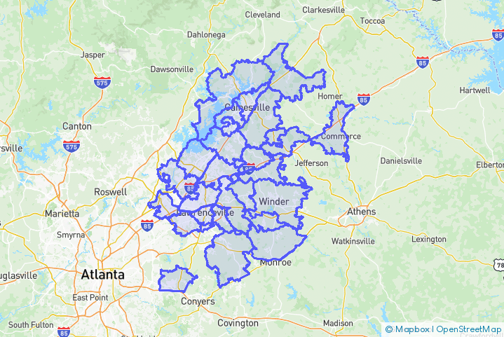 Service Area Map